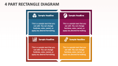 4 Part Rectangle Diagram - Slide 1