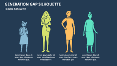 Generation Gap Female Silhouette - Slide 1