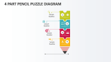 4 Part Pencil Puzzle Diagram - Slide 1