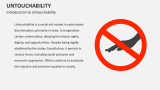 Introduction to Untouchability - Slide 2