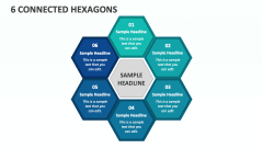 6 Connected Hexagons - Slide 1