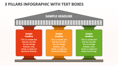 3 Pillars Infographic with Text Boxes - Slide 1
