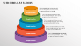 5 3D Circular Blocks - Slide 1
