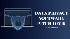 Data Privacy Software Pitch Deck - Slide 1