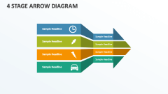 4 Stage Arrow Diagram - Slide 1