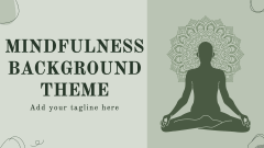 Mindfulness Background Theme - Slide 1
