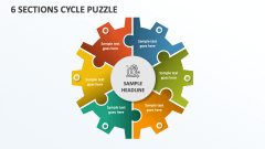 6 Sections Cycle Puzzle - Slide 1