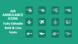 Air Ambulance Icons - Slide 1