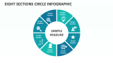 Eight Sections Circle Infographic - Slide 1