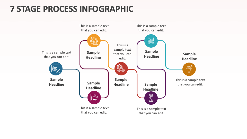 7 Stage Process Infographic - Slide 1