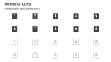 Numbers Icons - Slide 4