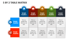 5 By 2 Table Matrix - Slide 1