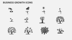 Business Growth Icons - Slide 1