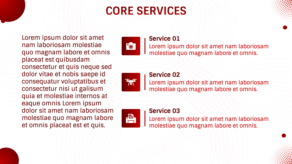 Red Corporate Presentation Theme for Google Slides and PowerPoint