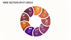 Nine Section Split Circle - Slide 1