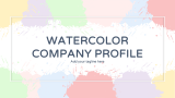 Watercolor Company Profile - Slide 1
