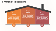 3 Partition House Shape - Slide 1