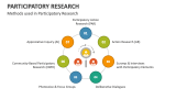 Methods used in Participatory Research - Slide 5