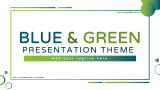 Blue Green Presentation Theme - Slide 1