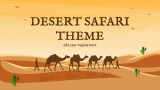 Desert Safari Theme - Slide 1
