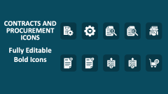 Contracts and Procurement Icons - Slide 1