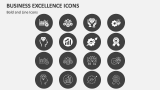 Business Excellence Icons - Slide 1