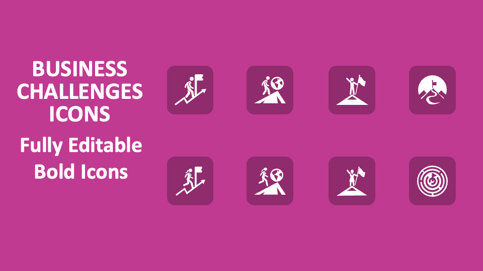 Business Challenges Icons - Slide 1