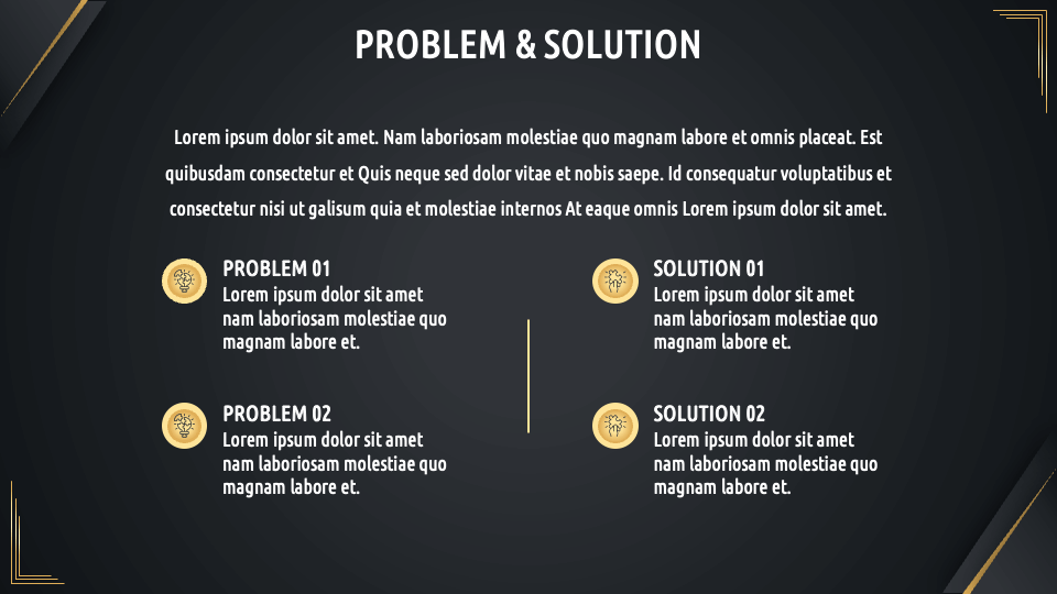 Dark Modern Slideshow for Google Slides and PowerPoint