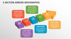 5 Section Arrow Infographic - Slide 1
