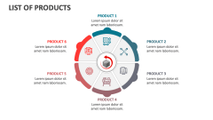 List of Products - Slide 1