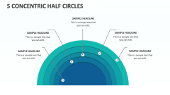5 Concentric Half Circles - Slide 1