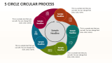 5 Circle Circular Process - Slide 1