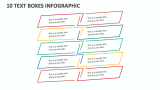 10 Text Boxes Infographic - Slide 1