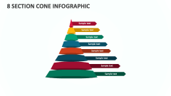 8 Section Cone infographic - Slide 1