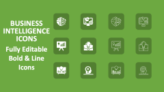 Business Intelligence Icons - Slide 1