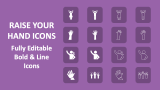 Raise your Hand Icons - Slide 1
