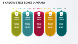 5 Creative Text Boxes Diagram - Slide 1