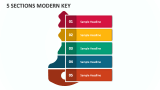 5 Sections Modern Key - Slide 1
