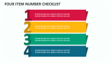 Four Item Number Checklist - Slide 1
