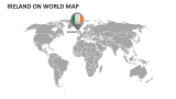 Ireland On World Map - Slide 1
