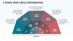 5 Stage Semi Circle Infographic - Slide 1