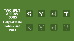 Two Split Arrow Icons - Slide 1