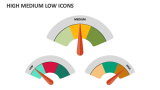 High Medium Low Icons - Slide 2