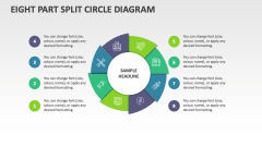 Eight Part Split Circle Diagram - Slide 1