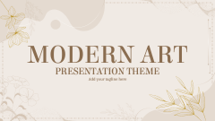 Modern Art Presentation Theme - Slide 1