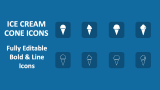 Ice Cream Cone Icons - Slide 1