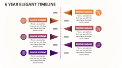 6 Year Elegant Timeline - Slide 1
