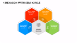 4 Hexagon with Semi Circle - Slide 1