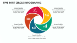 Five Part Circle Infographic - Slide 1