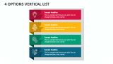 4 Options Vertical List - Slide 1